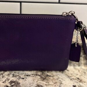 Coach wristlet. Deep purple/violet.